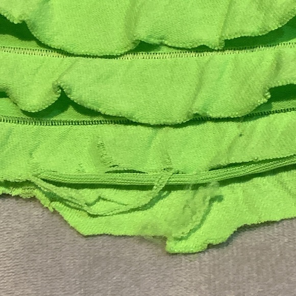 Small Child Lime Green Dance Costume - Picture 9 of 11